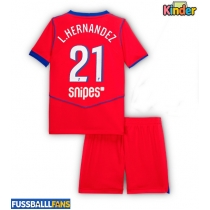 Paris Saint-Germain Lucas Hernandez #21 3rd trikot Kinder 2025-26 Kurzarm (+ Kurze Hosen)